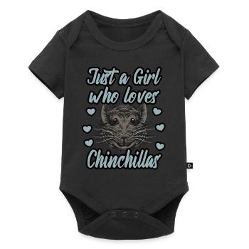 Just a girl who loves Chinchillas - Baby Premium short-sleeve bodysuit - black - Front