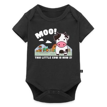 2nd birthday farm 2 Birthday Farm - Baby Premium short-sleeve bodysuit - black - Front
