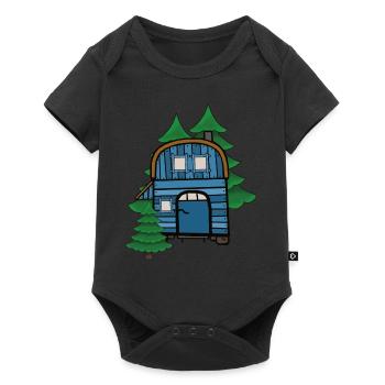 Freak Nature Lovers Construction Trailer Camping House Cabin - Baby Premium short-sleeve bodysuit - black - Front