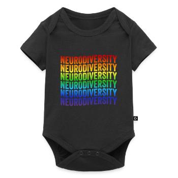Autism Awareness Celebrate Neurodiversity - Baby Premium short-sleeve bodysuit - black - Front