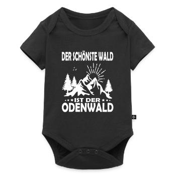 Der schönste wald ist der Odenwald - Baby Premium Kurzarmbody - Schwarz - Vorne