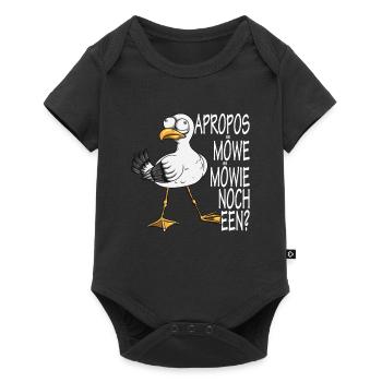 Norddeutsche Apropos Möwe! Möwie noch een Möwen - Baby Premium Kurzarmbody - Schwarz - Vorne
