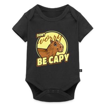 Capybara Rétro Capibara - Body à manches courtes Premium Bébé - noir - Devant