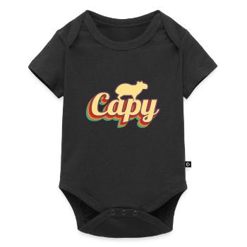Capybara Rétro Capibara - Body à manches courtes Premium Bébé - noir - Devant