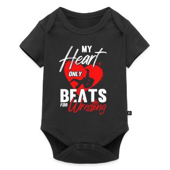 Wrestling Trainer Wrestling Wrestling Gift - Baby Premium short-sleeve bodysuit - black - Front