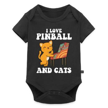 J’adore Pinball Retro Games Cadeau - Body à manches courtes Premium Bébé - noir - Devant