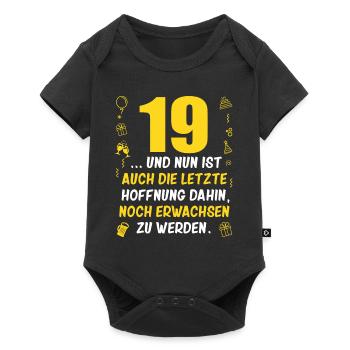 19. Geburtstag Mann 19.Ehrentag 19. Jubiläum Fun - Baby Premium Kurzarmbody - Schwarz - Vorne