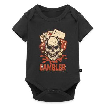 Jeu de poker Joueurs de poker Joueurs de poker - Body à manches courtes Premium Bébé - noir - Devant