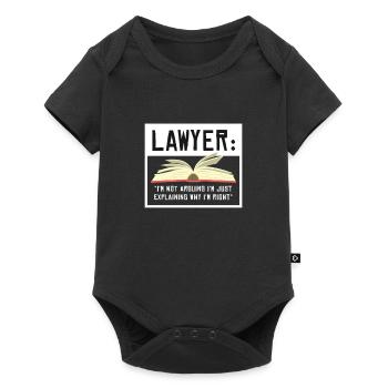 Faculté de droit Lawyer In Progress - Body à manches courtes Premium Bébé - noir - Devant