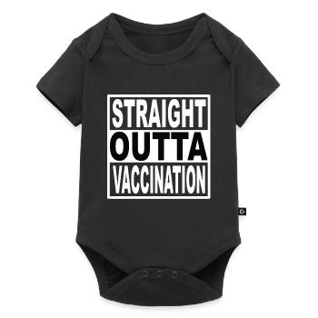 Straigt Outta Vaccination - Baby Premium short-sleeve bodysuit - black - Front