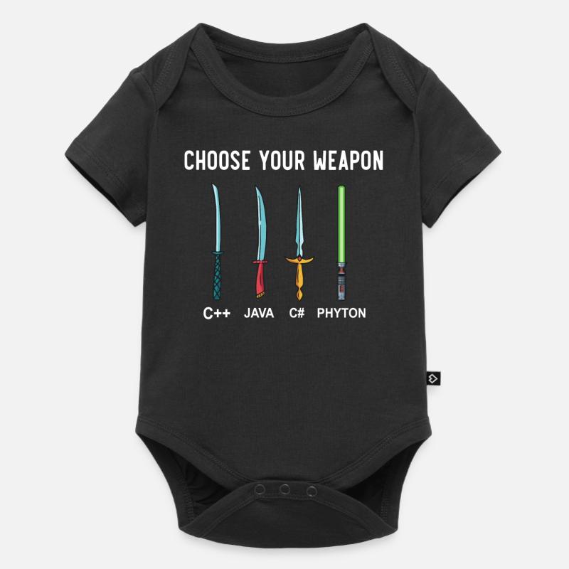 PHYTON PROGRAMMER Programmation Encodage d’encodeur - Body à manches courtes Premium Bébé - noir