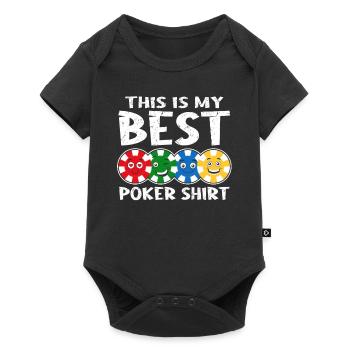Jetons de poker C’est mon meilleur maillot de poker Funny Poker - Body à manches courtes Premium Bébé - noir - Devant