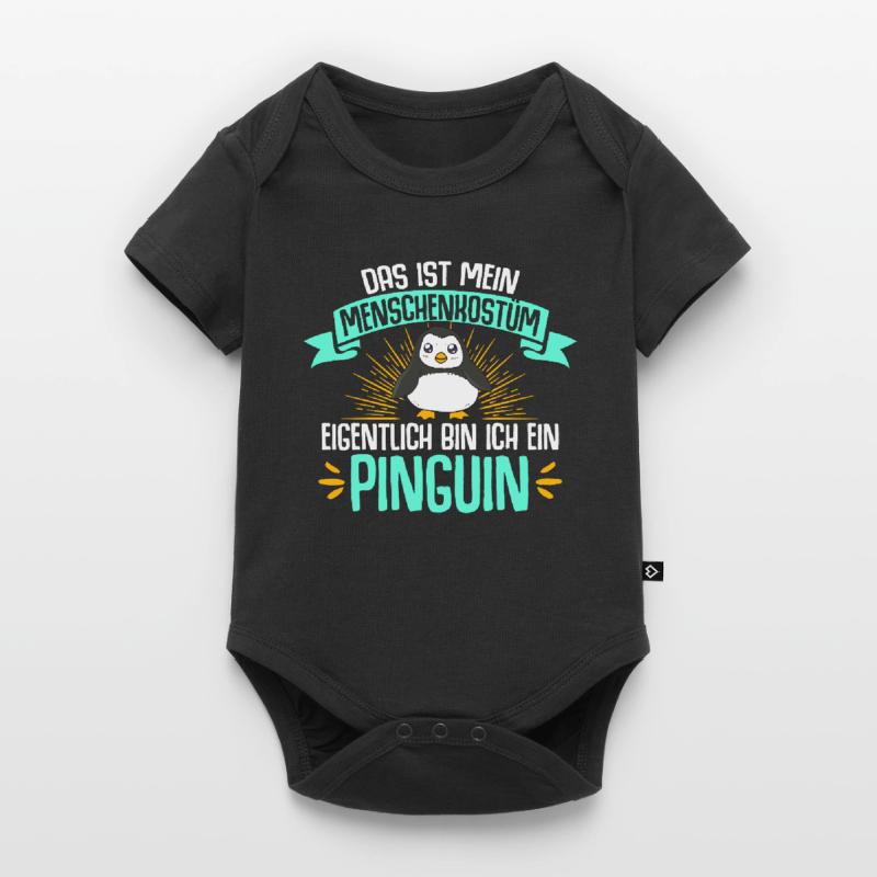 Eigentlich Bin Ich Ein Pinguin Geschenk Eis Vogel Baby Premium Kurzarmbody