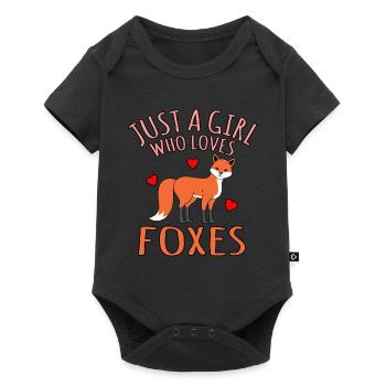 Fox - Baby Premium short-sleeve bodysuit - black - Front