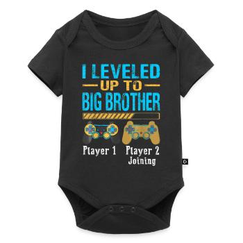 Je suis monté de niveau à Big Brother Gamer nouveau Brother - Body à manches courtes Premium Bébé - noir - Devant