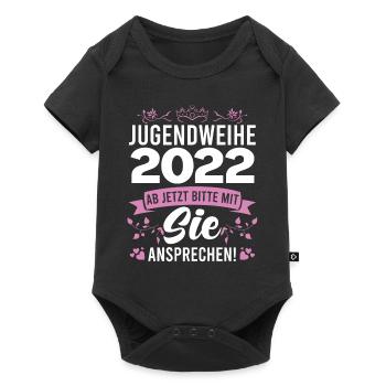 Jugendweihe 2022 mädchen - Baby Premium Kurzarmbody - Schwarz - Vorne