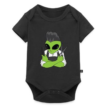 Barbier Alien - Body à manches courtes Premium Bébé - noir - Devant
