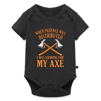 Wikinger - Baby Premium Kurzarmbody - Schwarz - Vorne