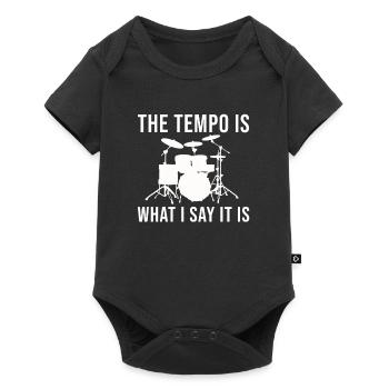 Batterie Le tempo est ce que je dis c’est batteur - Body à manches courtes Premium Bébé - noir - Devant