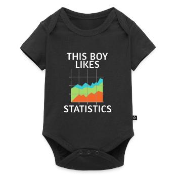 Data Science Statistics Ironic Statistician - Baby Premium short-sleeve bodysuit - black - Front