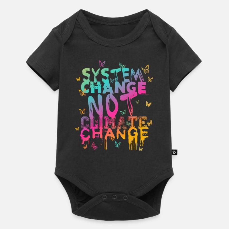 Changement de système - pas changement climatique - Body à manches courtes Premium Bébé - noir