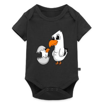 Seagull with baby Seagull - Baby Premium short-sleeve bodysuit - black - Front