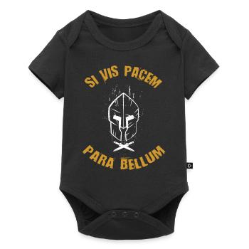 SI VIS Pacem Para Bellum - Baby Premium short-sleeve bodysuit - black - Front