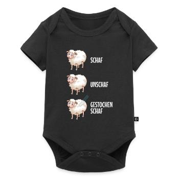 Fotograf Schaf Unschaf Gestochen Schaf Fotografie - Baby Premium Kurzarmbody - Schwarz - Vorne