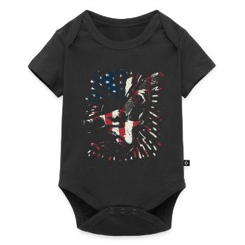 Vintage USA Flag Guitariste Guitariste - Body à manches courtes Premium Bébé - noir - Devant