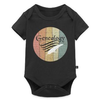 Genealogy Genealogy Genealogy Genealogy - Baby Premium short-sleeve bodysuit - black - Front