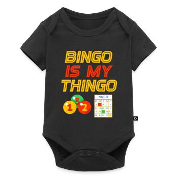 Bingo Is My Thingo Player Gambling Game Lotte - Baby Premium short-sleeve bodysuit - black - Front