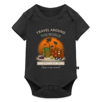 Cool motif for your holiday and for the trip - Baby Premium short-sleeve bodysuit - black - Front