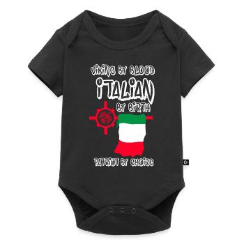Viking by Blood Italian by birth - Baby Premium short-sleeve bodysuit - black - Front
