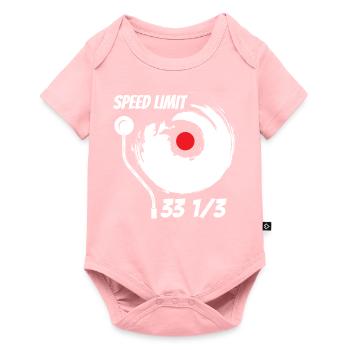 Le vinyle attire la musique audiophile - Body à manches courtes Premium Bébé - rose - Devant