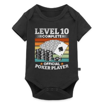 Poker Game Level 10 Close Official - Baby Premium short-sleeve bodysuit - black - Front