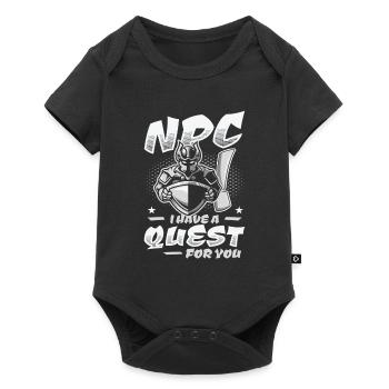 Brettspiele Roleplaying Quest NPC - Baby Premium Kurzarmbody - Schwarz - Vorne