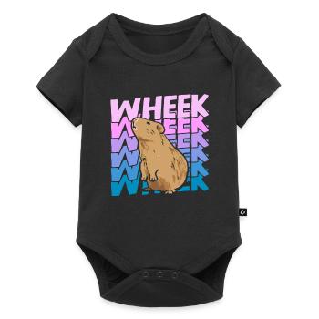 Wheek Cochon d’Inde Cadeau Cochon d’Inde Rongeur - Body à manches courtes Premium Bébé - noir - Devant