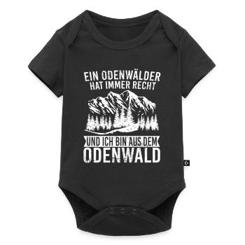 Ein Odenwälder hat immer Recht - Baby Premium Kurzarmbody - Schwarz - Vorne