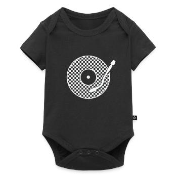 Ska Vinyl Record Jazz Music Style - Baby Premium short-sleeve bodysuit - black - Front