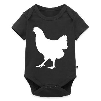 poulet - Body à manches courtes Premium Bébé - noir - Devant