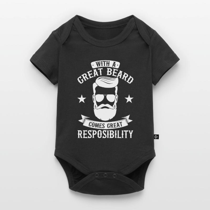 Bart Vollbart Barträger Geschenk, Bart Baby Premium Kurzarmbody