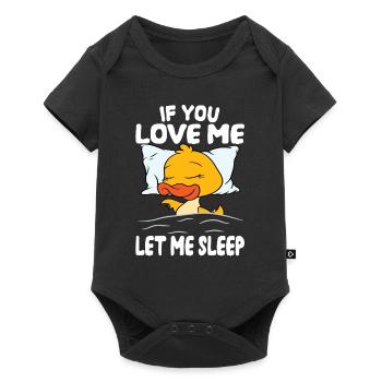 Laisse moi dormir canard - Body à manches courtes Premium Bébé - noir - Devant