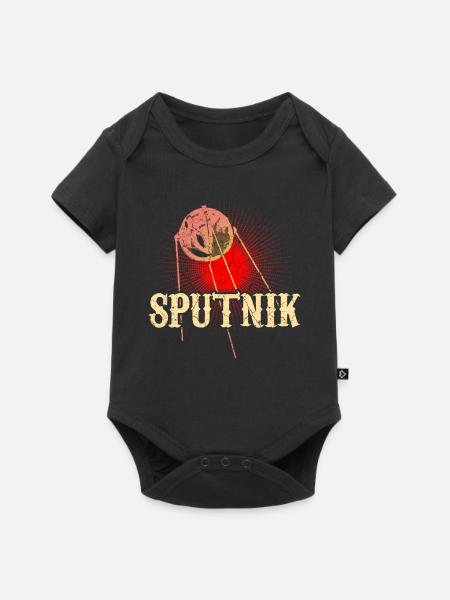 Sputnik Satellit - Baby Premium Kurzarmbody - Schwarz