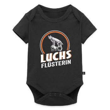 Luchs Flüsterin - Baby Premium Kurzarmbody - Schwarz - Vorne