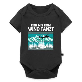 Der mit dem Wind Tanzt - Baby Premium Kurzarmbody - Schwarz - Vorne