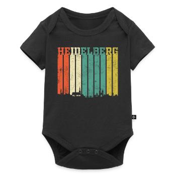 Heidelberg | Heidelberg Skyline - Baby Premium Kurzarmbody - Schwarz - Vorne