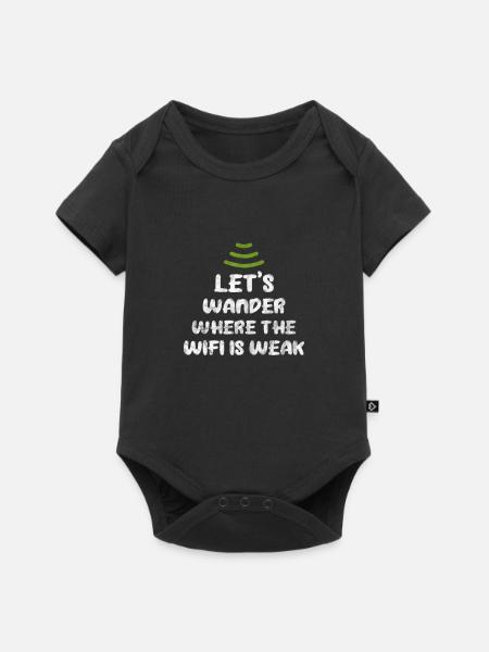 Wald - Baby Premium Kurzarmbody - Schwarz