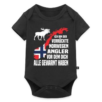 Ich bin der Angler vor dem dich alle gewarnt haben - Baby Premium Kurzarmbody - Schwarz - Vorne