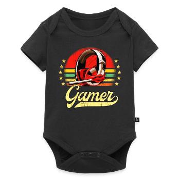 Vintage Gaming Video Games Gambler Retro Gaming - Baby Premium short-sleeve bodysuit - black - Front