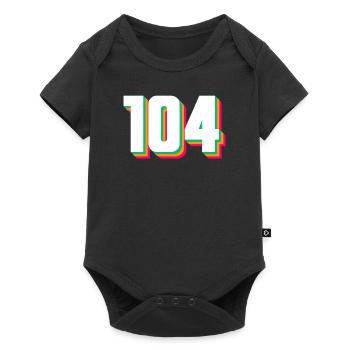 104 - Baby Premium short-sleeve bodysuit - black - Front